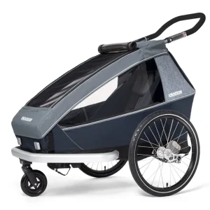 Przyczepka rowerowa Croozer Kid Vaaya 1 Graphite Blue - jednomiejscowa Nowość
