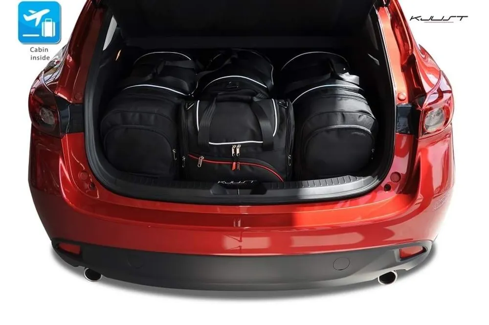 Nie przegap MAZDA 3 HATCHBACK 2013-2018 TORBY DO BAGAŻNIKA 4 SZT